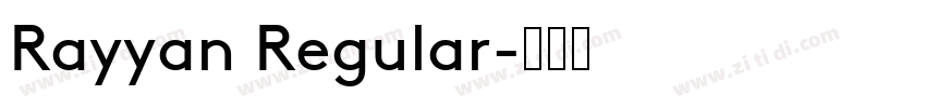 Rayyan Regular字体转换